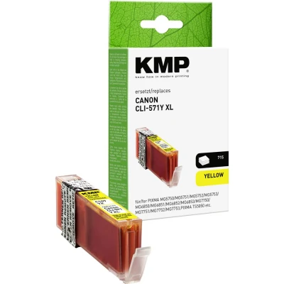 Immagine di Cartuccia KMP Compatibile sostituisce Canon CLI 571Y XL Giallo C107YX 1569,0009