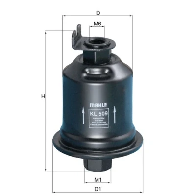 Immagine di MAHLE ORIGINAL KL 509 Filtro Carburante per condotti/circuiti MITSUBISHI: Lancer 6 Limousine, Space Star, COLT 5