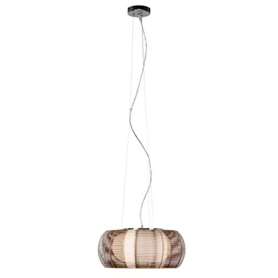 Immagine di BRILLIANT lampada Relax a sospensione 40cm bronzo/cromo 2x lampade normali A60, E27, 30W, gf non specificate Regolabile in altezza/cavo può essere accorciato Adatto per