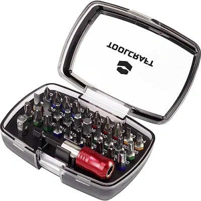 Immagine di TOOLCRAFT 1613599 Kit inserti 32 parti Taglio, Croce Phillips, Pozidriv, Brugola interna, TORX Tamper Resistant, Profilo a T