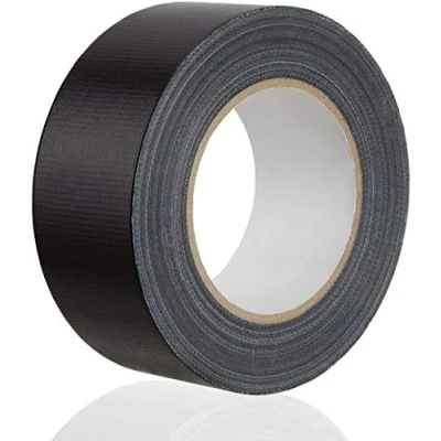 Immagine di Ferretelix Nastro adesivo americano rinforzato per riparare, fissare, raggruppare, rinforzare, sigillare, nero, 50 mm x 10 m