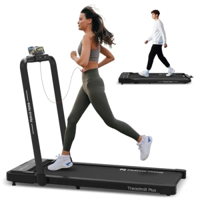 Immagine di Mobvoi Home Treadmill Tapis roulant pieghevole 3 in 1 Tappetino da passeggio Walking Pad Compatto sotto la scrivania corsa per casa e ufficio Display a LED Ampia area di 42 cm 12 km/h 120kg