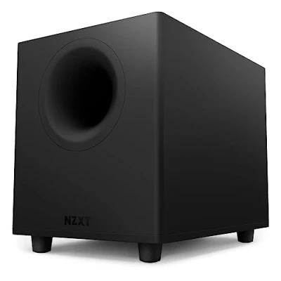 Immagine di NZXT Relay Subwoofer da scrivania per gioco su PC AP SUB80 EU 140 Watt Bassi profondi e potenti Driver rivolto in basso 6,5 pollici Manopole controllo crossover fase Nero
