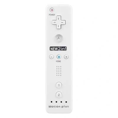 Immagine di OSTENT Controllore Remoto 2 in 1 Costruito Motion Plus per Nintendo Wii/Wii U Console di Gioco Colore Bianca