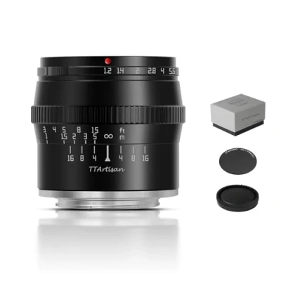 Immagine di TTArtisan 50mm F1.2 APS C M43 obiettivo di messa a fuoco manuale per Fuji X Mount fotocamera come A1 A10 A2 A3 A5 A7 M1 M2 H1 T1 T10 T2 T20 T3