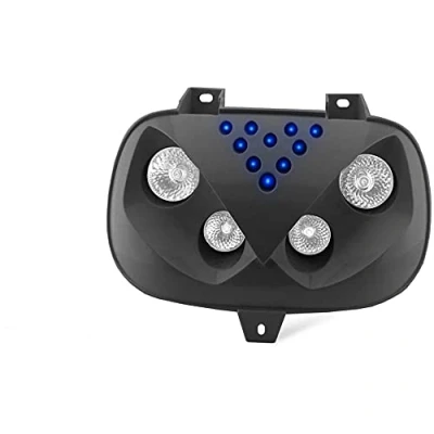 Immagine di Double OPTIQUE TNT 4 LAMPES HALOGENE + LEDs Adapt. Yamaha Booster Noir *
