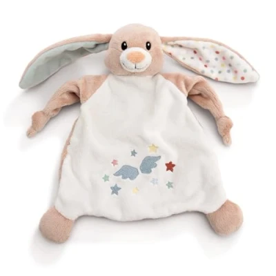Immagine di NICI Telo da coccola di Peluche Fjella 25x25cm Rosa Comforter Estremamente Morbido in soffice peluchetto per Neonati, i più Piccoli, Ragazzi 61884, Colore Chiaro