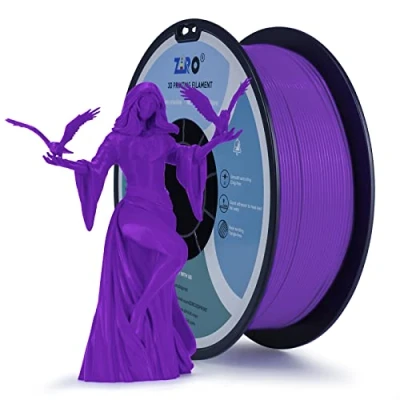 Immagine di ZIRO PLA filamento 1,75mm, stampante 3D filamentoSerie di colori base 1,75mm 1kg (2,2lbs), precisione dimensionale +/ 0,03mm,Viola