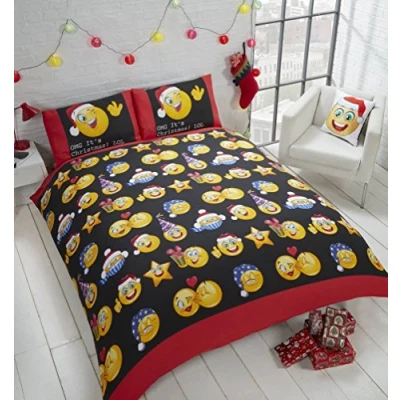 Immagine di Rapport Natale icone set Copripiumino Matrimoniale, multicolore, king