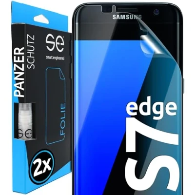 Immagine di smart engineered 3D Pellicola Protettiva per Schermo Samsung Galaxy S7 Edge [2 Pezzi Transparente, Case Friendly, qualità dell&#039;immagine Full HD,Pellicola TPU