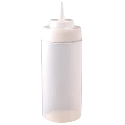 Immagine di Vogue E092 Bottiglia per salse a imboccatura ampia, trasparente, 0,5 l, ideale ketchup e senape
