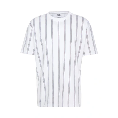 Immagine di Urban Classics Heavy Oversized Stripe TEE Tshirt con stampa, Uomo, Taglia: Small, White/navy