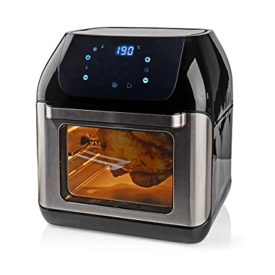 Immagine di Nedis Friggitrice ad aria calda 12 l Timer: 60 min Digitale Nero