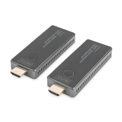 Immagine di Digitus DS 55323 Kit trasmissione segnali HDMI senza fili 30 m 3840 x 2160 Pixel LED Display integrato, variante mobile