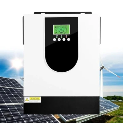 Immagine di inverter ibrido off grid a onda sinusoidale pura da 3000W 24V, solare, regolatore di carica solare MPPT 80A integrato, per system accumulo energia domestica