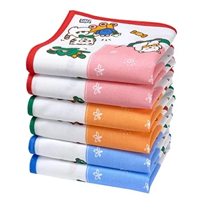 Immagine di Merrysquare Fazzoletti per Bambini 6 Pezzi 100% Cotone Misura Piccola 27 x cm Modello Toffee