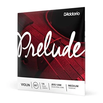 Immagine di D&#039;Addario Prelude Set di Corde per Violino 1/4 Scala Tensione Media J810 1/4M 1 Completo
