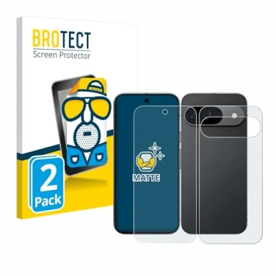 Immagine di brotect Pellicola Protettiva Opaca per Google Pixel 9 (Fronte+Retro) Anti Riflesso (2 Pezzi)