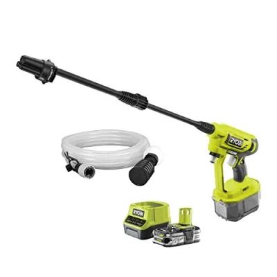 Immagine di Ryobi RY18PW22A 125 Lancia a Pressione Batteria 18V ONE+, Compatta e Leggera, Include Una da 2.5Ah Un Kit di Aspirazione