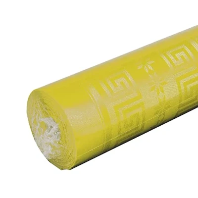 Immagine di Pro Nappe Cod. R485020I Tovaglia di Carta damascata in rotolo 1,18 x 50 Mt 166 coperti dal motivo universale, offre eleganza e sobrietà Colore giallo
