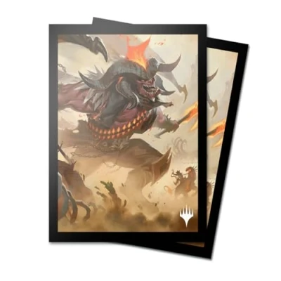 Immagine di Ultra PRO Magic: The Gathering Outlaws of Thunder Junction 100 ct ChromaFuion Dimensioni Standard Card Sleeves Ft. Rakdos, Proteggi e conserva le tue carte da gioco, MTG, custodie per