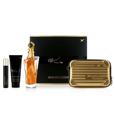 Immagine di Mauboussin Cofanetto Prestige 2024 Elixir per lei: Eau de Parfum 100ml, Latte Corpo 75ml, Travel Spray 20ml &amp; Borsa a tracolla