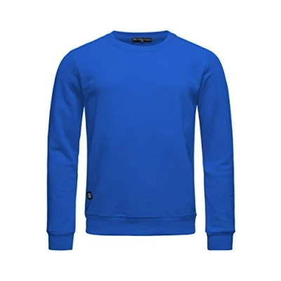 Immagine di RED BRIDGE Felpa da Uomo Premium Basic Maglia in Cotone Blu L