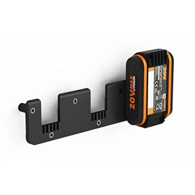Immagine di NewGround Designs supporto da parete a batteria, adatto per batterie Worx, 20 V, PowerShare, [Made in Germany] (3 batterie)