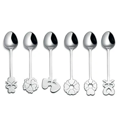 Immagine di Guzzini Love Set di 6 Cucchiaini, Stainless Steel 18/10, Argento, 18