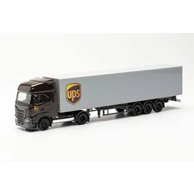 Immagine di Herpa Iveco S Way LNG Sella per Valigia ups Modello in Miniatura, Multicolore, 315036
