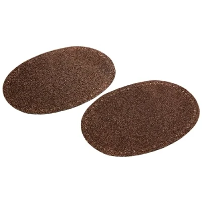 Immagine di Prym 929384 Toppa termoadesiva in Finta Pelle Scamosciata, 10 x 14 cm, Colore: Marrone Medio, Mittelbraun, 2 Stück