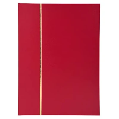 Immagine di Exacompta Classico Album di francobolli Philatelie da 16 Pagine, Tinta Unita, Colore Rosso, 22,5 x 30,5 cm, 26133E