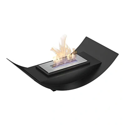 Immagine di Kratki Camino bioetanolo BIOMISA MINI, caminetto da appoggio in vero fuoco, dimensioni cm: L47 x H 13 P26, lunghezza della linea di fuoco 15 cm, combustibile: etanolo, peso 3,8 kg