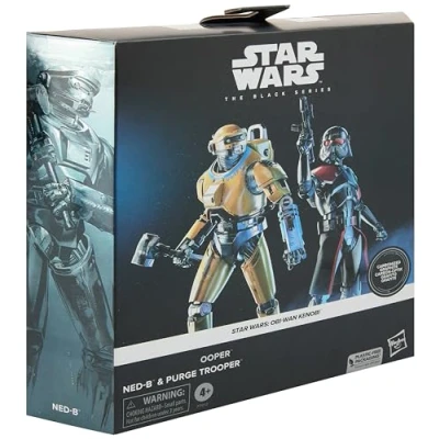 Immagine di Star Wars Hasbro The Black Series, NED B e Purge Trooper, confezione da 2 action figure in carbonio 15 cm
