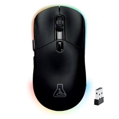 Immagine di The G Lab Kult Titanium Mouse Bluetooth/USB 2.4GHz/Filo : Triple Modalità, 100h Autonomia, RGB, 12.000 DPI Gaming Wireless 100% Personalizzabile per PC/PS4/PS5/XBOX