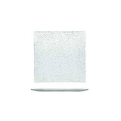 Immagine di H&amp;h set 6 piatti in vetro quadro gocce 20