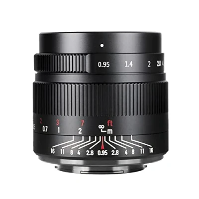 Immagine di 7artisans Obiettivo compatto per fotocamere mirrorless APS C da 35 mm f0.95 Sony A6000, A6300, A6400, A6500, NEX 3, 3R, 5T