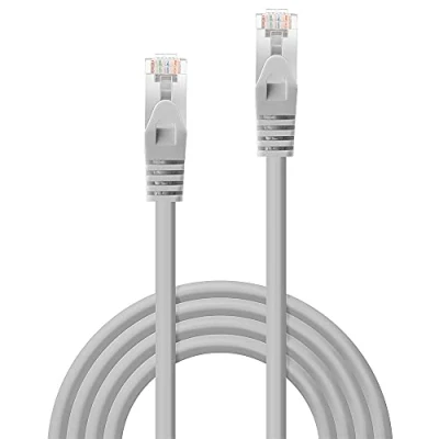 Immagine di LINDY 48343 RJ45 cavo di rete, patch CAT 5e F/UTP 2.00 m Grigio con protezione 1 pz.
