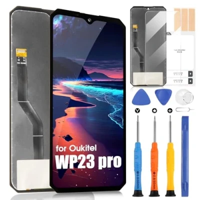 Immagine di LCD Display per Oukitel WP23 Pro, Pro Schermo Touchscreen Digitazer Assembly Sostituzione con Kit di Attrezzi Riparazione