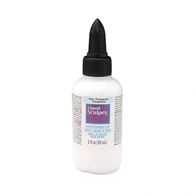 Immagine di Polyform Clay 2oz Clear Als BK02 Liquid Bakeable Argilla , Trasparente 59 ml, Nero