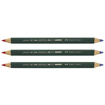 Immagine di Faber CASTELL COLOR 873 Set di 6 matite bicolore rosso blu