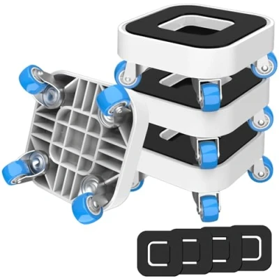 Immagine di NIUXX Sollevatore Mobili, Set per Rotelle Spostare Mobili con Ruote Girevoli a 360, 1 in Sposta Facilità, Adatto Vari Tipi di una Capacità Carico Massima 350 kg