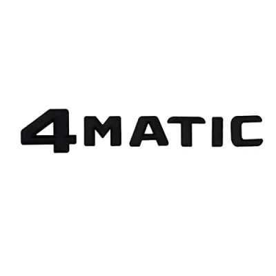 Immagine di sibulv 3D ABS Lettere for Bagagliaio di Un&#039;auto 4matic Distintivo Dell&#039;emblema Logo Sticker Fit Mercedes ML 320 CDI EC GLC 250 GLK 220 300 Accessori Indicatore badge(Matte Black Convex)