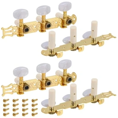 Immagine di 4 Pezzi Piroli accordatura per Chitarra Tuning Testa Meccaniche Classica 3L3R Perno di Corde Pegs Teste della Macchina