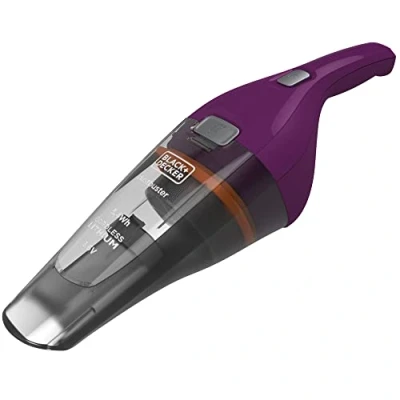 Immagine di BLACK+DECKER, Aspirabriciole Senza Fili Potente a Batteria Litio con Doppio Sistema di Filtraggio, Design Compatto, Contenitore Rimovibile, Supporto Muro, Capacità 385 ml 3.6 V 5.4 Wh. NVC115W QW
