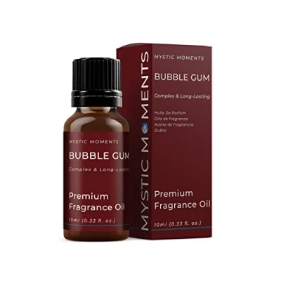 Immagine di Mystic Moments Olio di fragranze Gomma da Bolle 10 ml Perfetto per saponi, Candele, Bombe Bagno, bruciatori Olio, diffusori e Articoli la Cura della Pelle dei Capelli