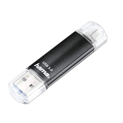 Immagine di Hama chiavetta USB da 256 GB con 3.0 e microUSB (chiavetta 2 in 1, ad esempio per telefono Android, tablet, computer, notebook, PC, laptop, MacBook, OTG, 40 MB/s), cellulare,