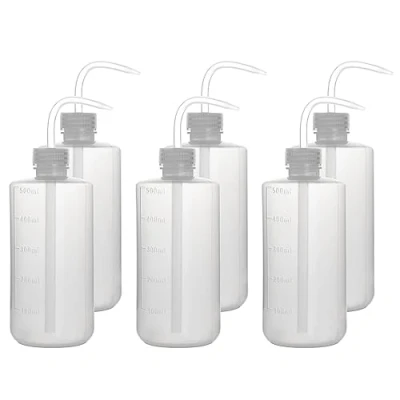 Immagine di stonylab 6 Pacchi 500 ml Bottiglie di Plastica da Spremere, in LDPE con Bocca Stretta, Squeeze Wash Bottle