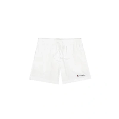 Immagine di Champion Legacy Icons Beachshorts Crinkle Taslon Small Script Logo Costume a Pantaloncino, Bianco, XL Uomo