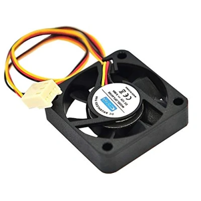 Immagine di Rhombutech® ventola silenziosa, 40 x 10 mm, cuscinetto a scorrimento DC12 V 0,06 A, 3 pin, NAS (1 40/40/10)